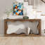 Console 63 po, canapé de table d'entrée de style campagnard derrière le canapé-1336533134