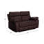 Causeuse inclinable en cuir véritable avec accoudoirs coussinés 64 po Mose-52896110