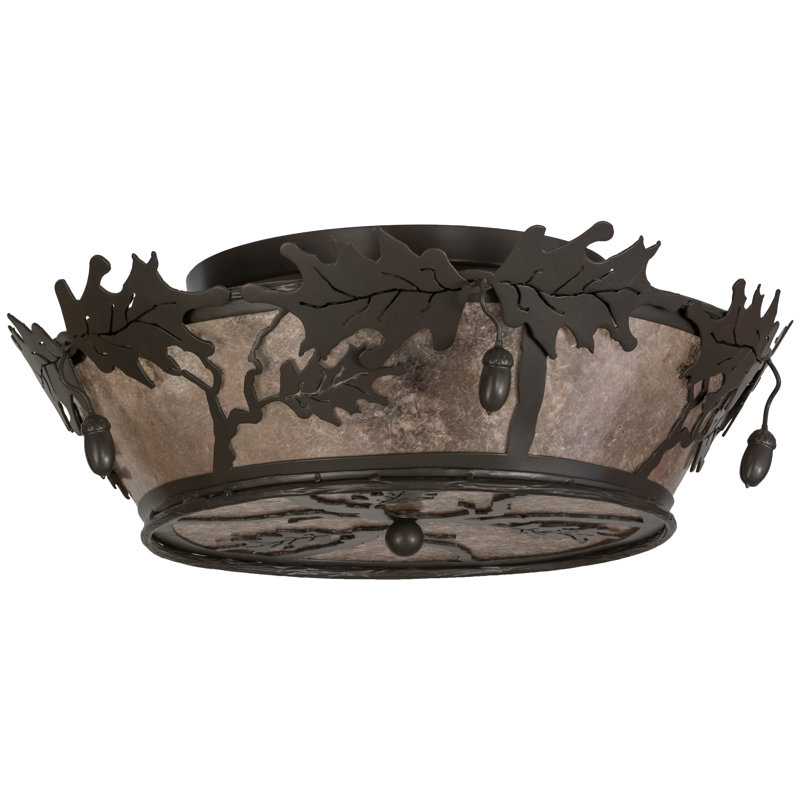 Rustic Lodge 4 - Light Flush Mount
