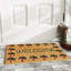 Tapis de porte d'extérieur antidérapant Alvey Palm Tree Border Welcome 29 po x 17 po