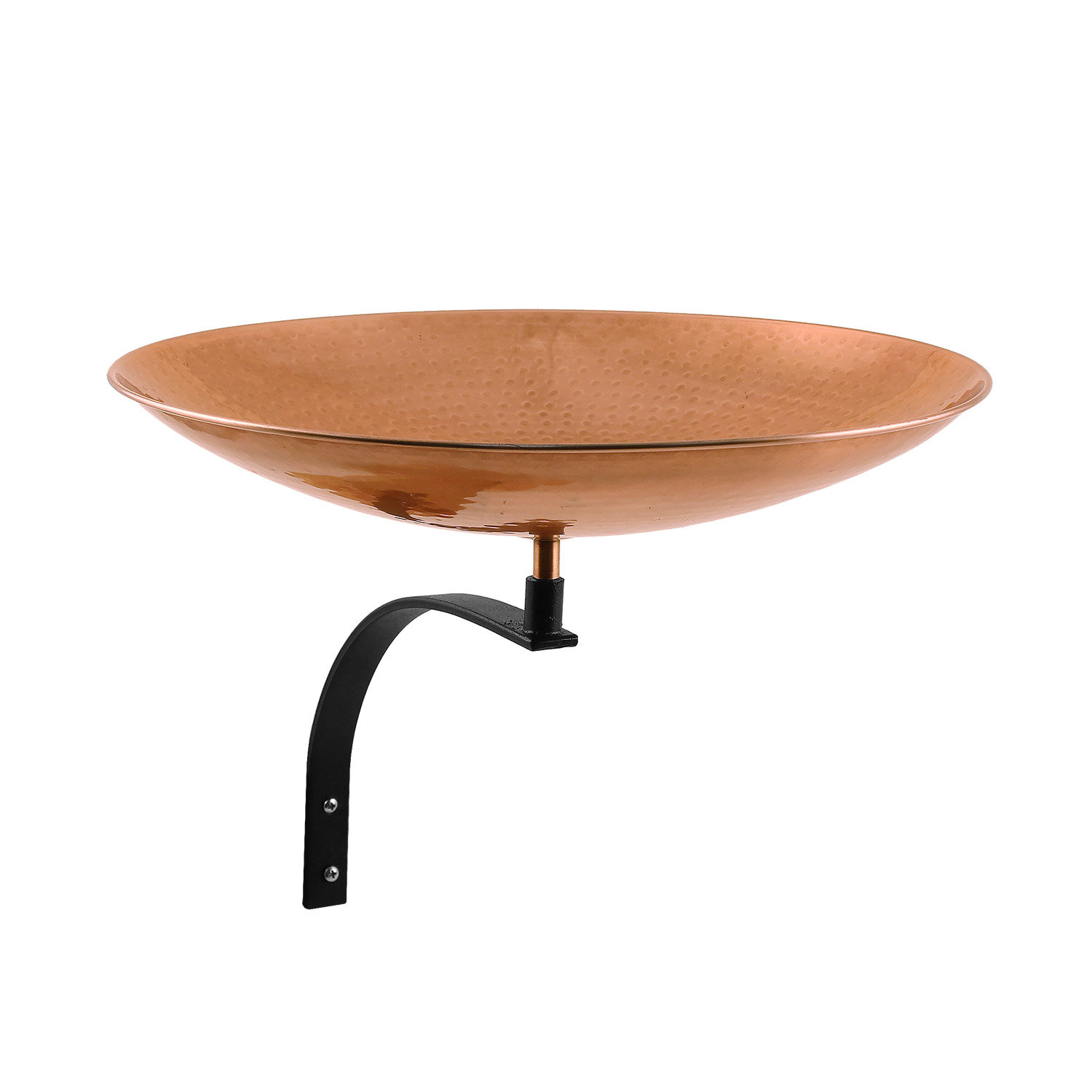 Dutson Birdbath with Wall Mount Bracket, Brown