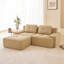 Canapé modulaire en velours côtelé à 2 places avec siège profond et repose-pieds mobile Boneless-1483685247-1491020127