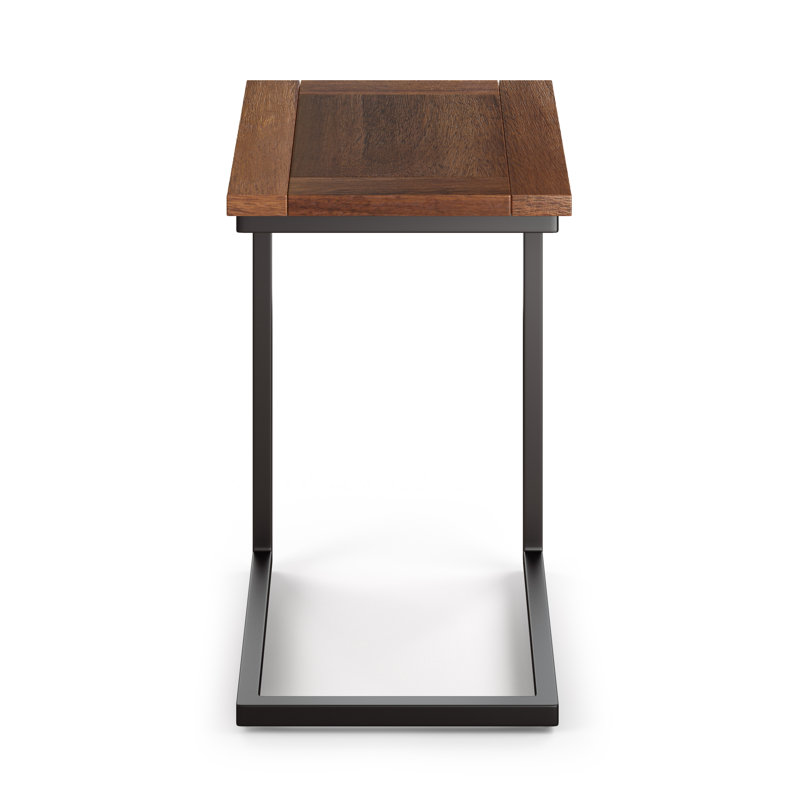 Table d'appoint Moreland, Noir, Marron foncé, H 25,2 po x l 15,9 po x P 20,1 po