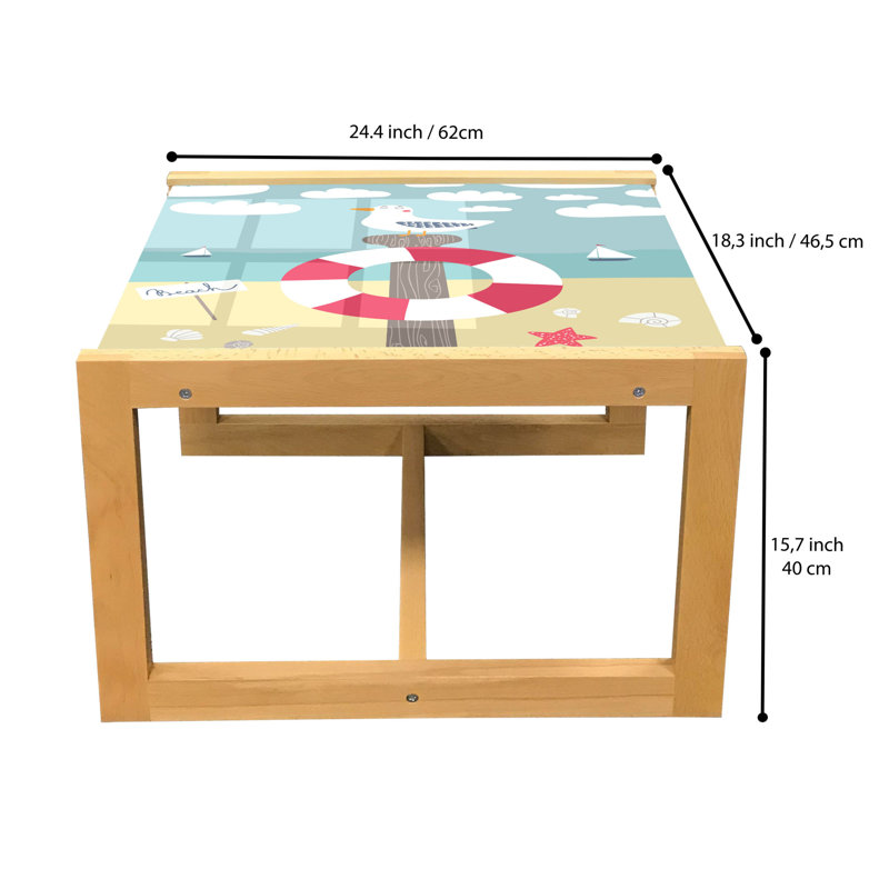 Jakora Sled Coffee Table, 62cm H x 46cm W x 40cm D