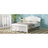 Full Size Wood Platform Bed with Headboard