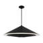 Kelly Wearstler Echo 1 Light Dining Room Pendant With Sandblast Inside Clear Outside Shade-1839988537-1839988543