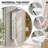 52 Inch Shower Panel Tower System, Stainless Steel 6-Way Diverter with Rainfall Shower Head, Body Massage Jets, Handheld Wand & Digital Temperature Monitor-128817867