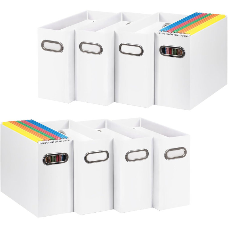 File Organizer, Cardboard File Box for Letter Size Hanging File Folder Storage