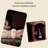 62.99"American-style brown solid wood storage side cabinet