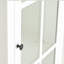 Pantry Cabinet with Glass Door and Lattice Window, Display Cabinets with Storage