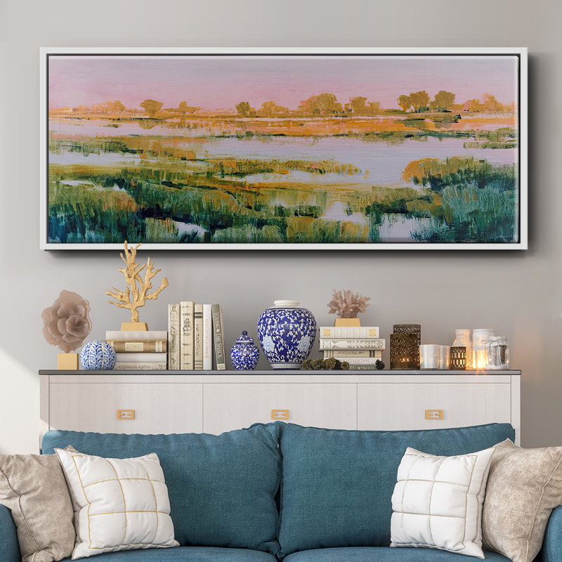 Marshland View I - Framed Canvas