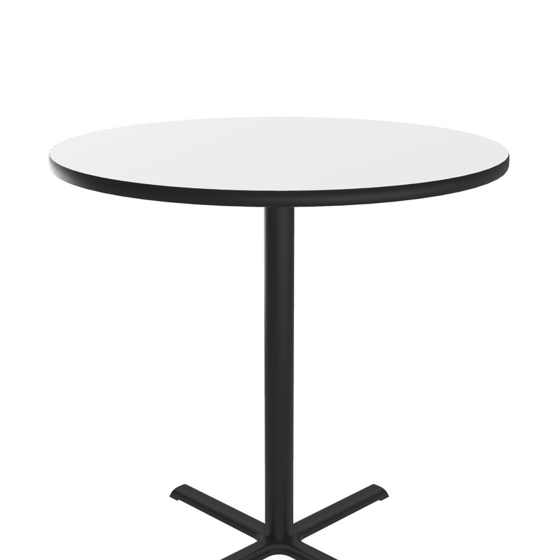 Plateau de table biseauté 48 po Correll, Blanc, 48"