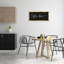 «Coffee Bar Classy Script», art mural encadré flottant doré par Lux + Me Designs-699612808-699612814