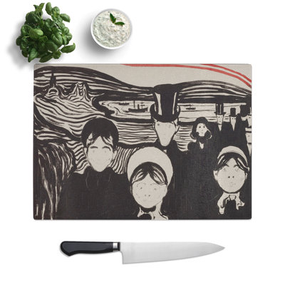 Angst by Edvard Munch Chopping Board