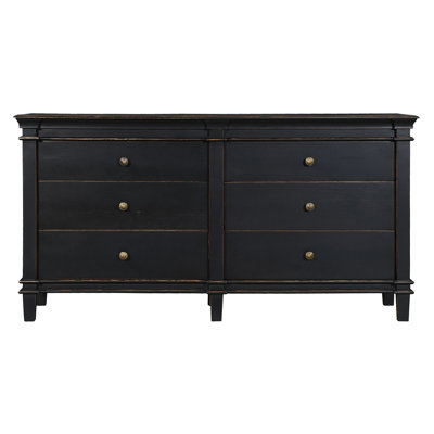 Trento 70" Dresser in Distressed Black