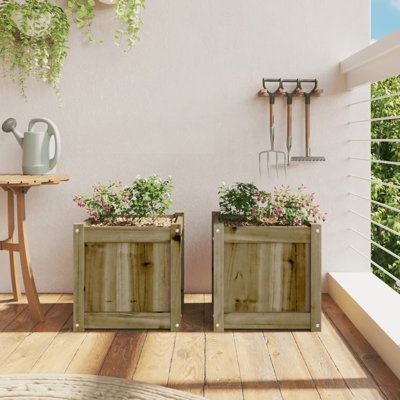 Brieuc Wood Planter Box