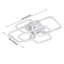 framed square 6-head modern ceiling light-764621688