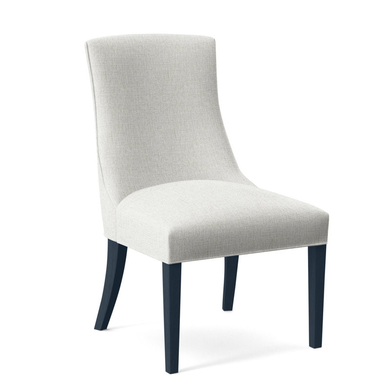 Chaise de salle à manger Tuxedo, Rayures vertes et bleues 0252-54, Finition marine