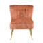 Fauteuil d'appoint à oreilles capitonné Burnt Orange