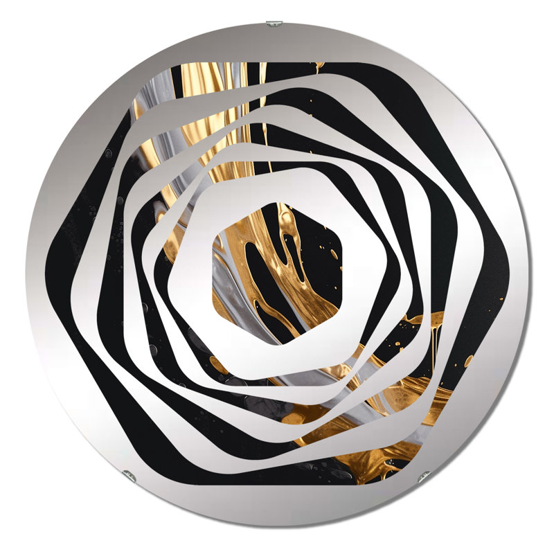 Cythia - Miroir décoratif Amorphe, 23,6 po x 23,6 po