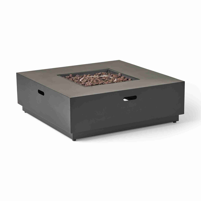 Propane Fire Pit Table, Dark Gray