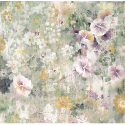 Fleur de douche lumineuse - peinture sur toile tendue