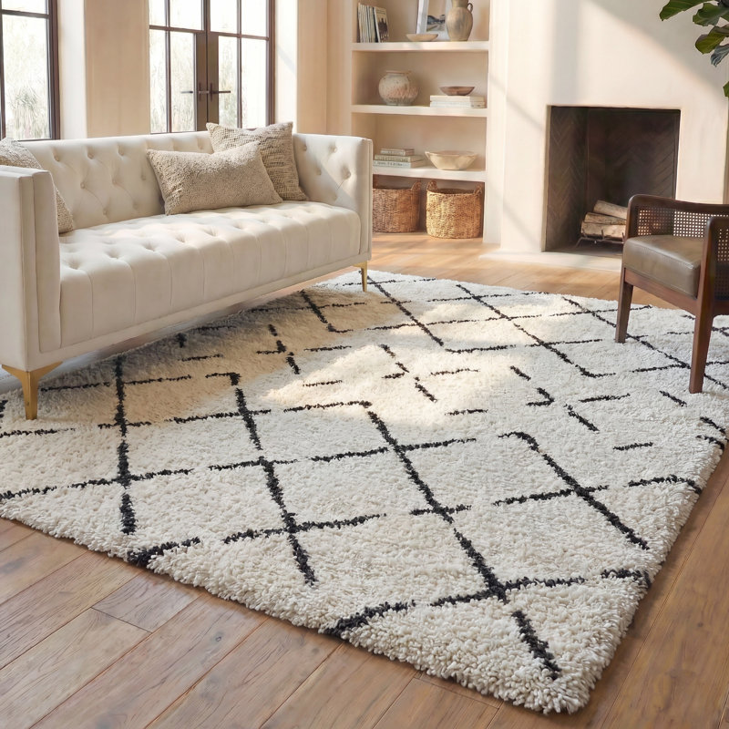 Tapis d'intérieur à poils longs Arizona, Rectangulaire 8 pi x 10 pi