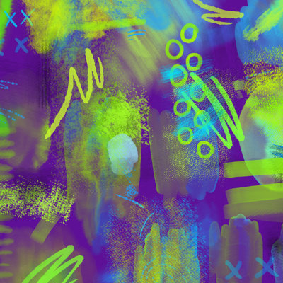 Abstract Neon by LisaAlisa_ill - Wrapped Canvas Print