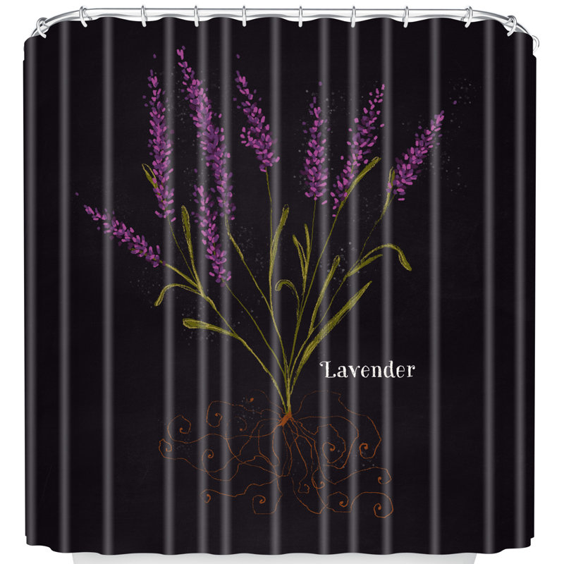 Rideau de douche simple lavande