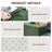 3-Seater L-Shaped Modular Sofa With Movable Footrest-1814762408