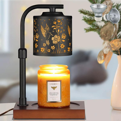 Lampe chauffante à bougie avec hauteur réglable à intensité variable pour les bougies chauffe-plat électriques New Home Decor