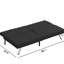 Lit 2 places noir avec structure en bois et tissu en faux lin-1611633475