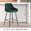 Lovington 71cm Velvet Bar Stools with Armrest-577405850