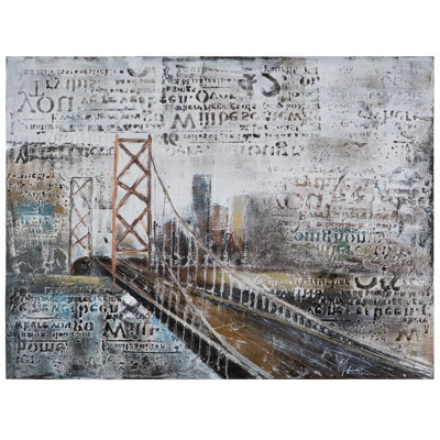 " Across The Bridge " Painting Print