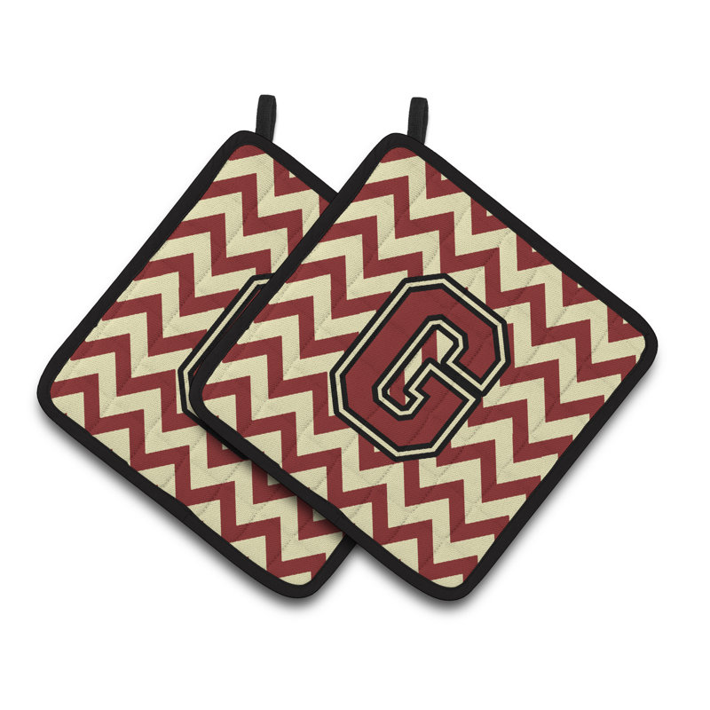Poignée à chevrons, G, Marron / Or