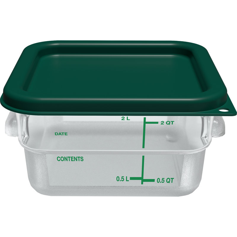 Carlisle Food Service Products Square Polyethylene Container Lid, Green
