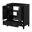 Meuble-lavabo 30 po sans lavabo, base seulement, armoire de salle de bain multifonctionnelle avec portes et tiroir, structure solide et panneau en bois aggloméré-1432911819-1432911817