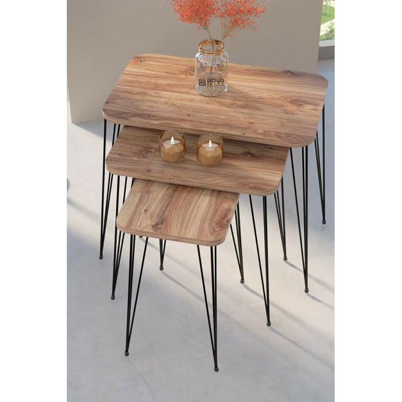 Thalia 24cm Console Table, Walnut
