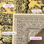 Nicarla Oriental Gold/Black Area Rug-31134126