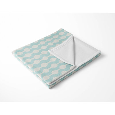 Dot Tied Velveteen Fleece Blanket