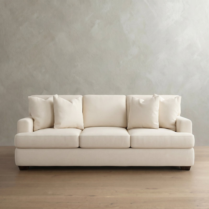 Emilio Upholstered 90'' Sofa, Canvas Sunbrella® Canvas