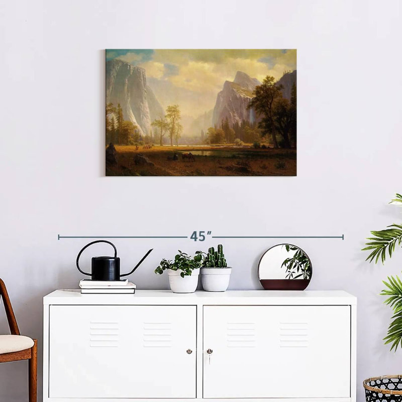 Alvord regardant la vallée de Yosemite, H 20 po x l 30 po