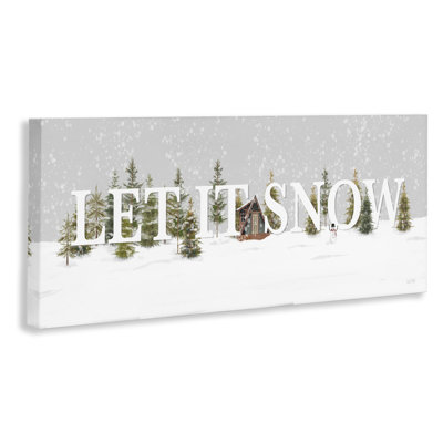 «Let It Snow Scene», art mural sur toile par House Fenway