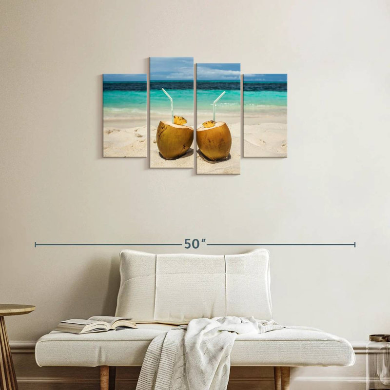 Yarlin Tropical Coconut Drinks, 22" H x 36" W
