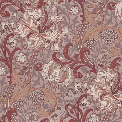GOLDEN LILY Wallpaper - Tourmaline 9'10" - full height wallpaper