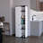 Contemporary Wood Kitchen Pantry In White And Black With Optimized Shelving 10-Shelf For An Organized Space-1872616302