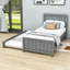 Lit plateforme simple avec lit gigogne-434241456