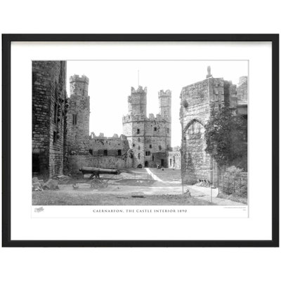 Caernarfon, The Castle Interior 1890 - Single Picture Frame Print