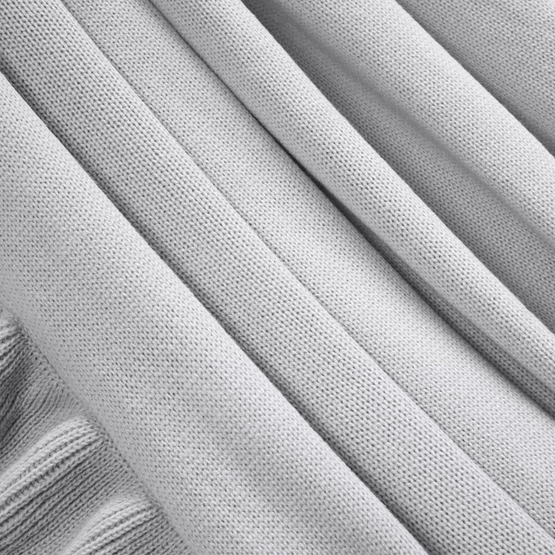 Reyna Soft Ruffle Blanket, Light Gray