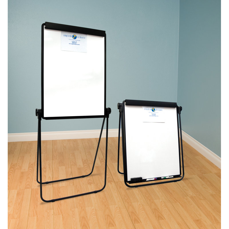 Adjustable Black Steel Presentation Easel with MDF Board